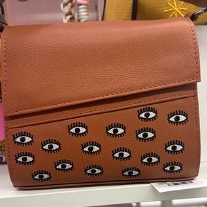 Min & Mon Anastasio Micro Camel Crossbody Bag with Eye Design